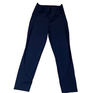 Zyia Active Black High Rise mesh Crop Leggings Size 4 athletic EUC Athleisure